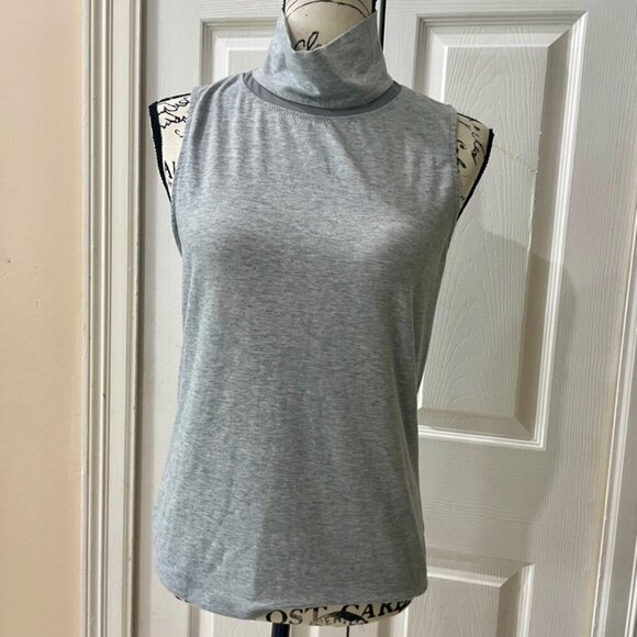ATHLETA MOCK NECK SLEEVELESS TOP GREY COLOR SIZE SMALL - Picture 9 of 15